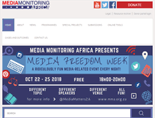 Tablet Screenshot of mediamonitoringafrica.org